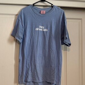 LONELY GHOST Blue 'Hey, Drive Safe' Tee